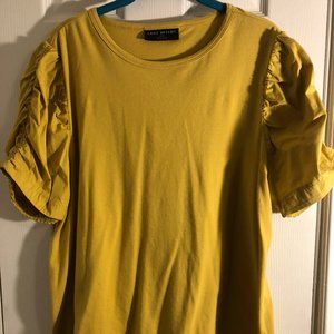 Lane Bryant Balloon Sleeve Tee - Dark Yellow